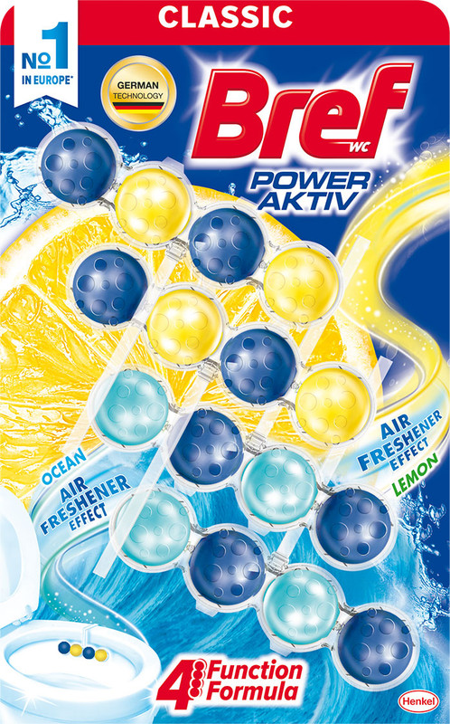 Блок для унітазу BREF лимон, 4х50г